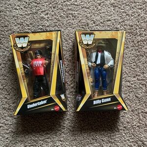 WWE Undertaker and Billy Gunn Action Figures - Black, Red, Blue, White